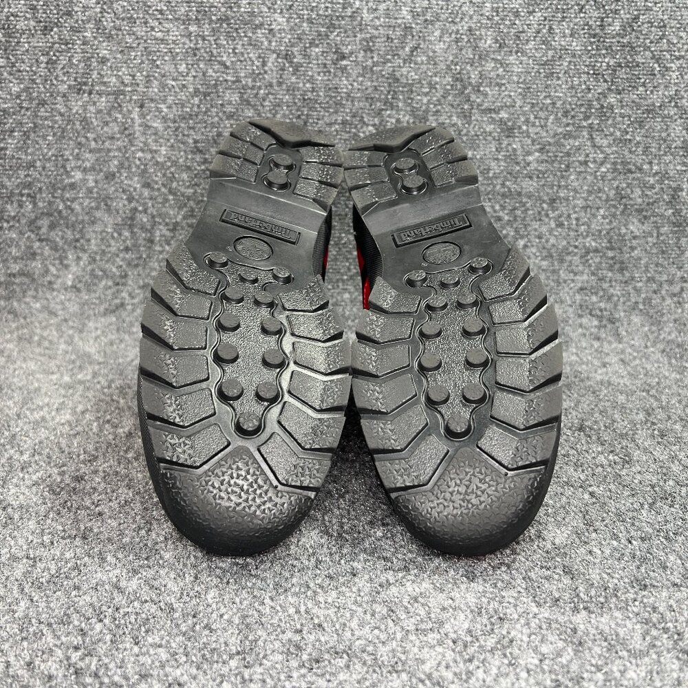 Timberland Euro Hiker Jacquard Boots Men's 9 Red Black Mid Lace Outdoor Hiking - Picture 11 of 12